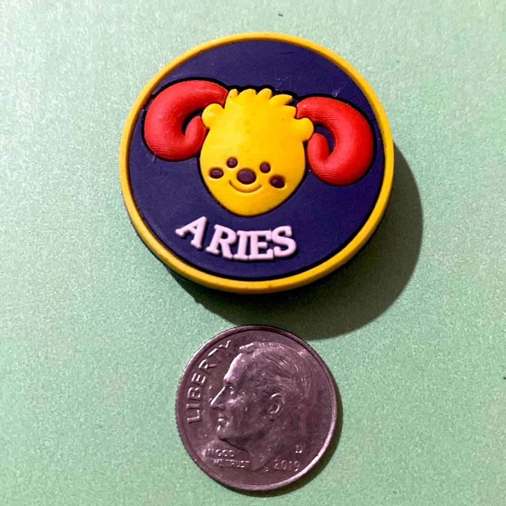 (10 for $15) Aries Horoscopes 12 Zodiac Signs Croc Shoe Charms